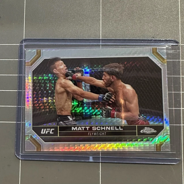 2024 TOPPS CHROME UFC Matt Schnell 129 Silver Hyper Sp 9.99